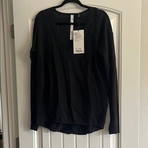 Lululemon Still Movement Sweater - Black Long Sleeve Top